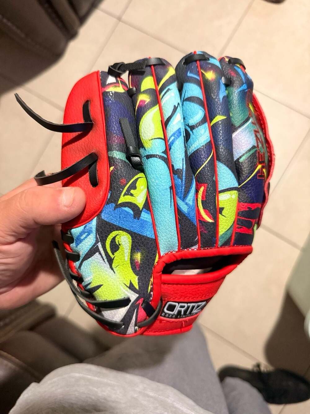 Ortiz 34 2020 Limited Edition Graffiti Baseball Glove TZBG900NR-WM - Picture 4 of 10